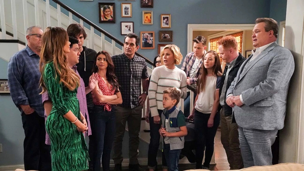 The whole family in the final episode of the show